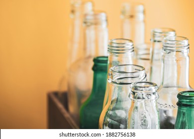 Empty Glass Bottles For Recycling