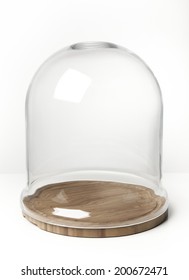 Empty Glass Dome Display Case For Cake