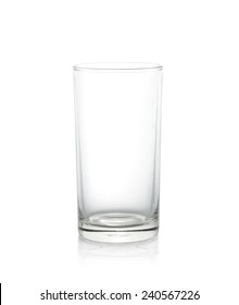 Empty Glass Isolate On White