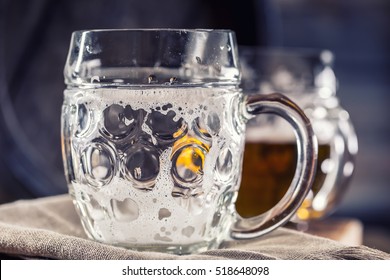 Empty  glass without beer.