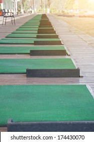 Empty Golf Driving Range