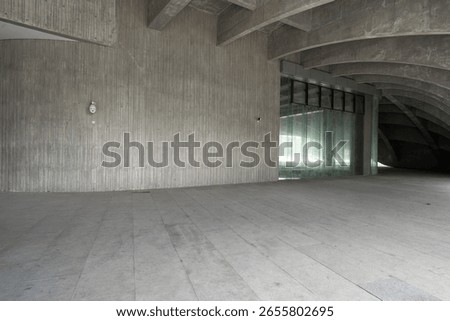 empty gound with  modern building