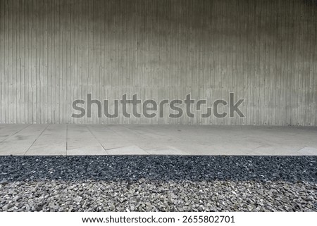empty gound with  modern building