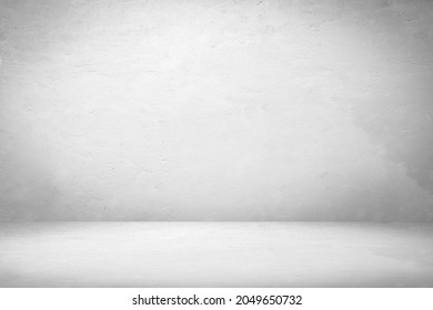 Empty Gray Concrete Floor Studio Room Background