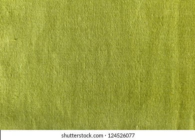 Empty Green Flax Cloth Texture Or Background