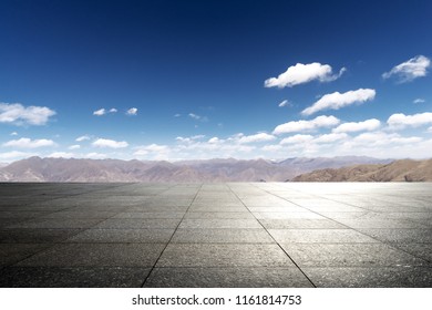 Empty Ground Blue Sky Stock Photo 1161814753 | Shutterstock