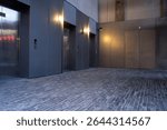 empty ground and the elevator lobby