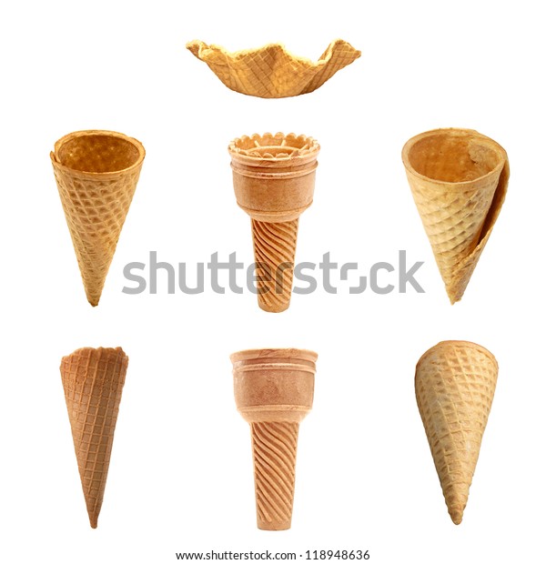 Empty Group Different Ice Cream Cones Stock Photo (Edit Now) 118948636