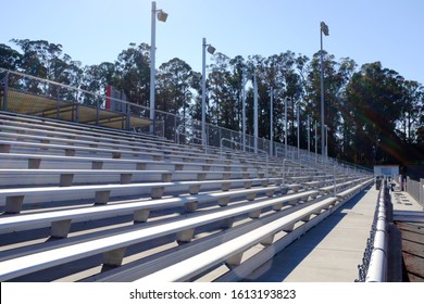 Empty High School Football Bleechers