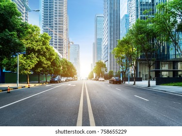 empty highway with cityscape of chongqing,China - Shutterstock ID 758655229