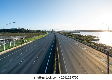 Empty Highway During Lockdown Period