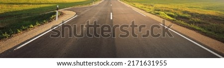 Similar – Image, Stock Photo road construction