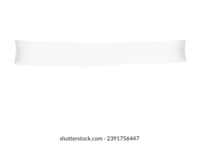 Empty horizontal banner display isolated over white background