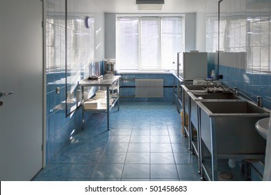 Empty Hospital Kitchen