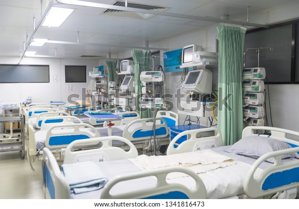 Empty Hospital Ward Called Hcu Icu Stock Photo (Edit Now) 1341816473