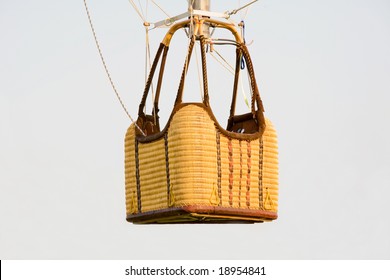 Empty Hot Air Balloon Basket