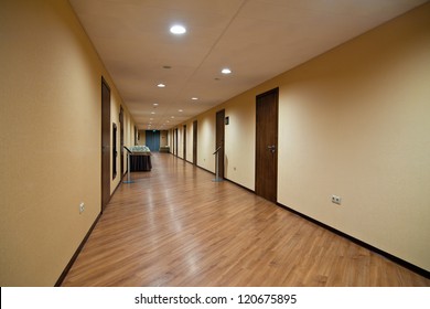 Empty Hotel Hallway