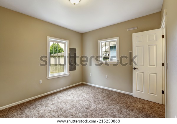 Empty House Interior Bedroom Beige Walls Stock Photo Edit