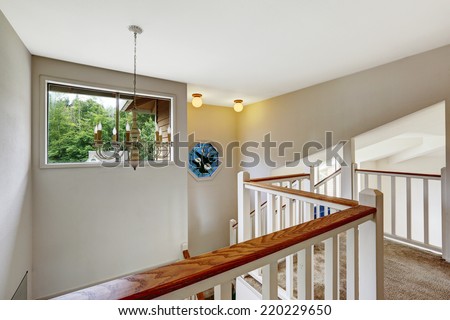 Empty House Interior High Vaulted Ceiling Stock Photo Edit