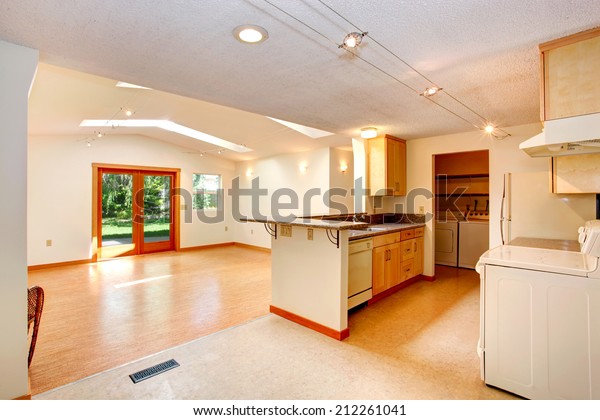 Empty House Interior Open Floor Plan Stock Photo Edit Now 212261041
