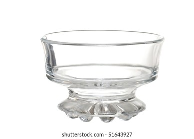 Empty Ice Cream Dessert Glass Bowl