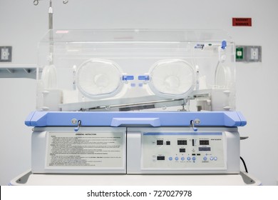 Empty Infant Incubator In An Hospital Room