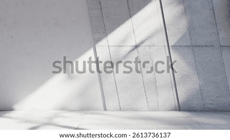 empty interior room shadow wall space background mock up architecture sunlight. empty home modern window light floor design apartment white house indoor. blank minimal concept backdrop bright clean.