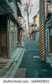 Empty Japanese Alley Ways In Japan