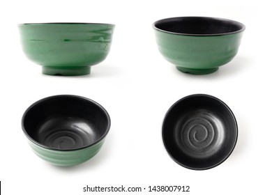 Empty Japanese Bowl On White Background