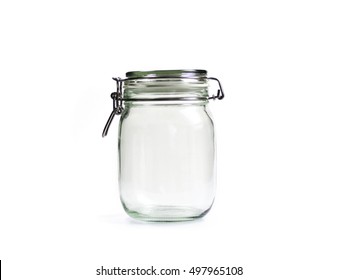 Empty Jar Isolated