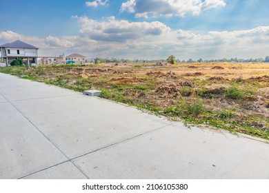 Empty Land For Housing Estate Development Construction New House Project