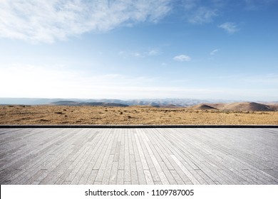 empty land with landscape