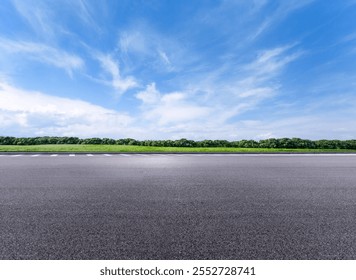 Empty Landscape and Road Background