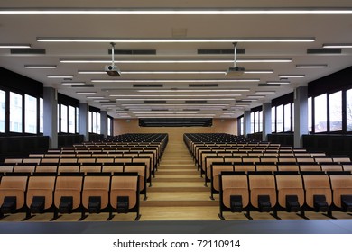 An Empty Lecture Hall In A University