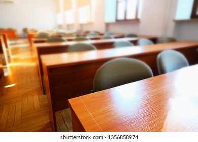 Empty Lecture Hall At University Or College