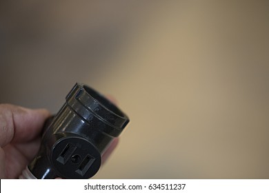 Empty Light Socket In A Hand