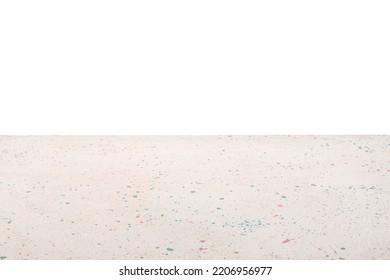 Empty Light Stone Surface On White Background