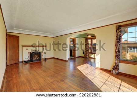 Empty Living Room Interior Tudor Style Stock Photo Edit Now