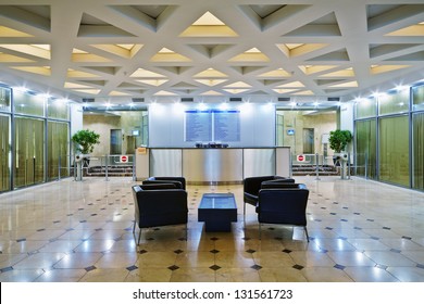 Empty Lobby At Office Building