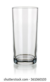 Empty Long Drink Glass Isolated