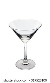 Empty Martini Glass Isolated