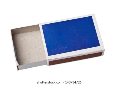 Empty Matchbox Isolated On White Background 