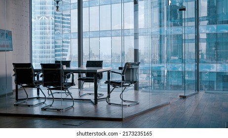 Empty meeting room in office - Shutterstock ID 2173235165