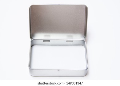 Empty Metal Box Isolated