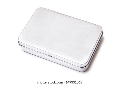 Empty Metal Box Isolated