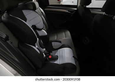 Empty Modern Child Safety Seat In Car