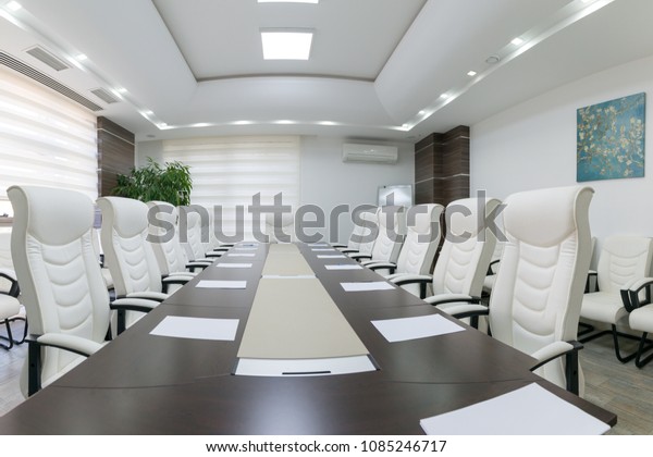 Empty Modern Meeting Room Stockfoto Jetzt Bearbeiten