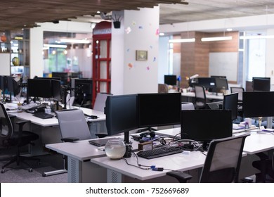 Empty Modern Open Plan Office