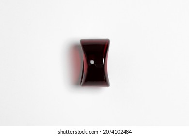 Empty Napkin Ring Isolated On White Background.High-resolution Photo.