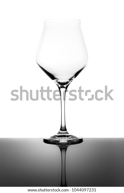 Empty New Teku Beer Glass Reflection Stock Photo Edit Now 1044097231